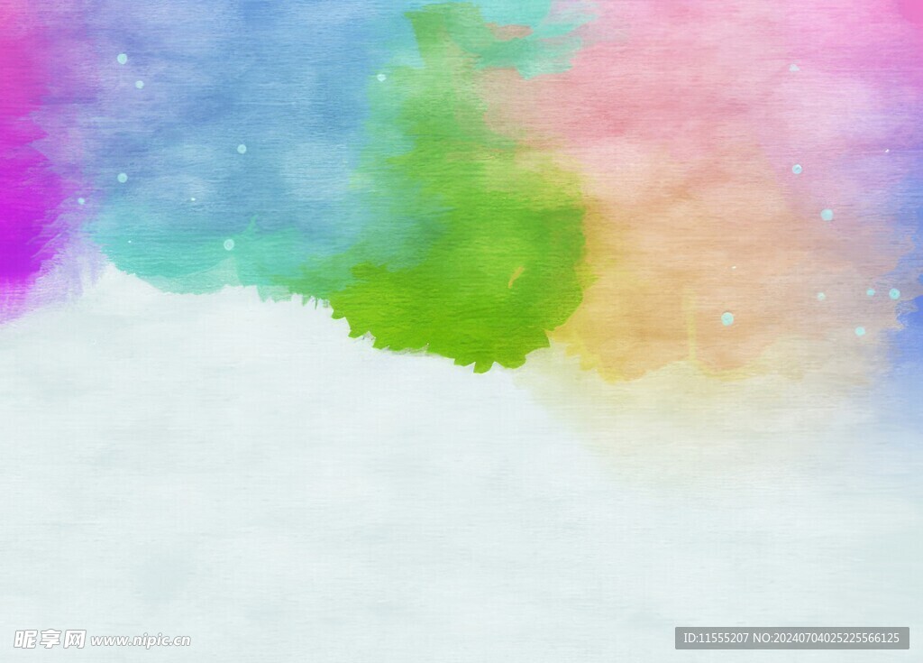 创意水彩抽象艺术画水彩晕染