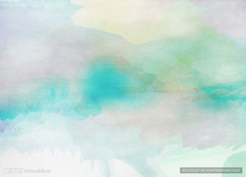 创意水彩抽象艺术画水彩晕染