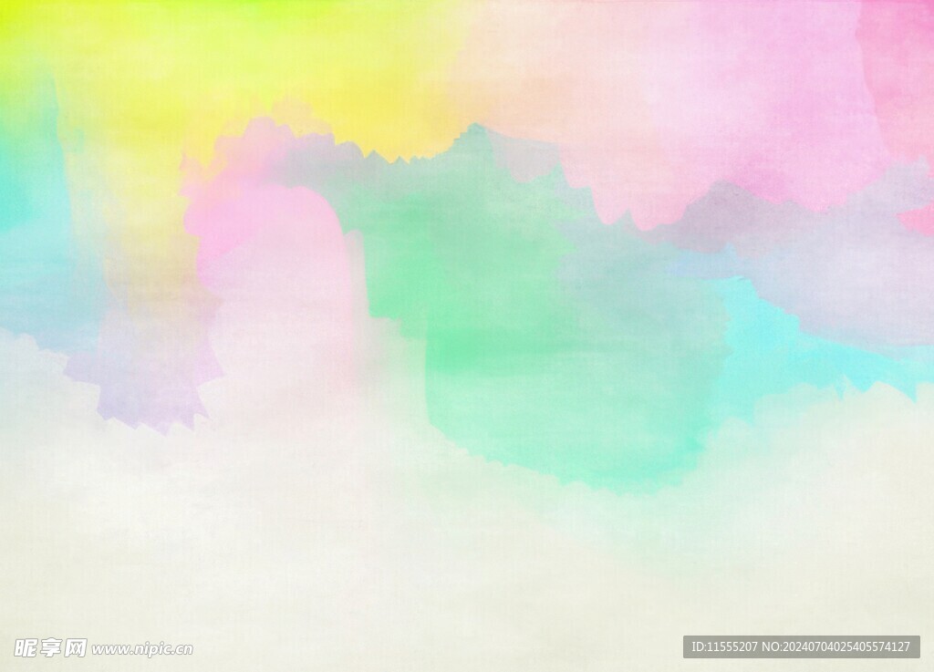 创意水彩抽象艺术画水彩晕染