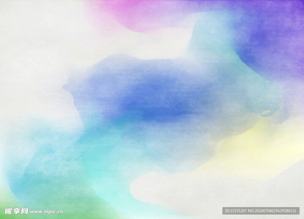 创意水彩抽象艺术画水彩晕染