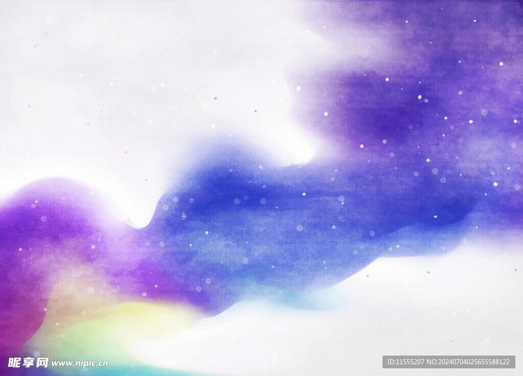 创意水彩抽象艺术画水彩晕染