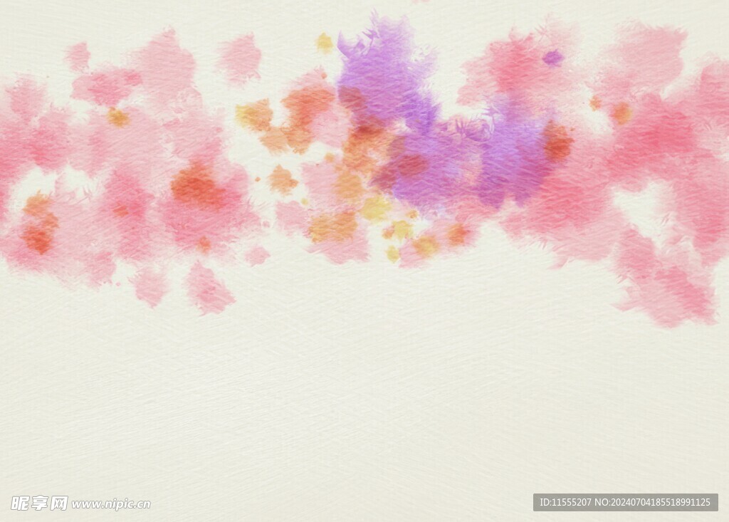 创意水彩抽象艺术画水彩晕染