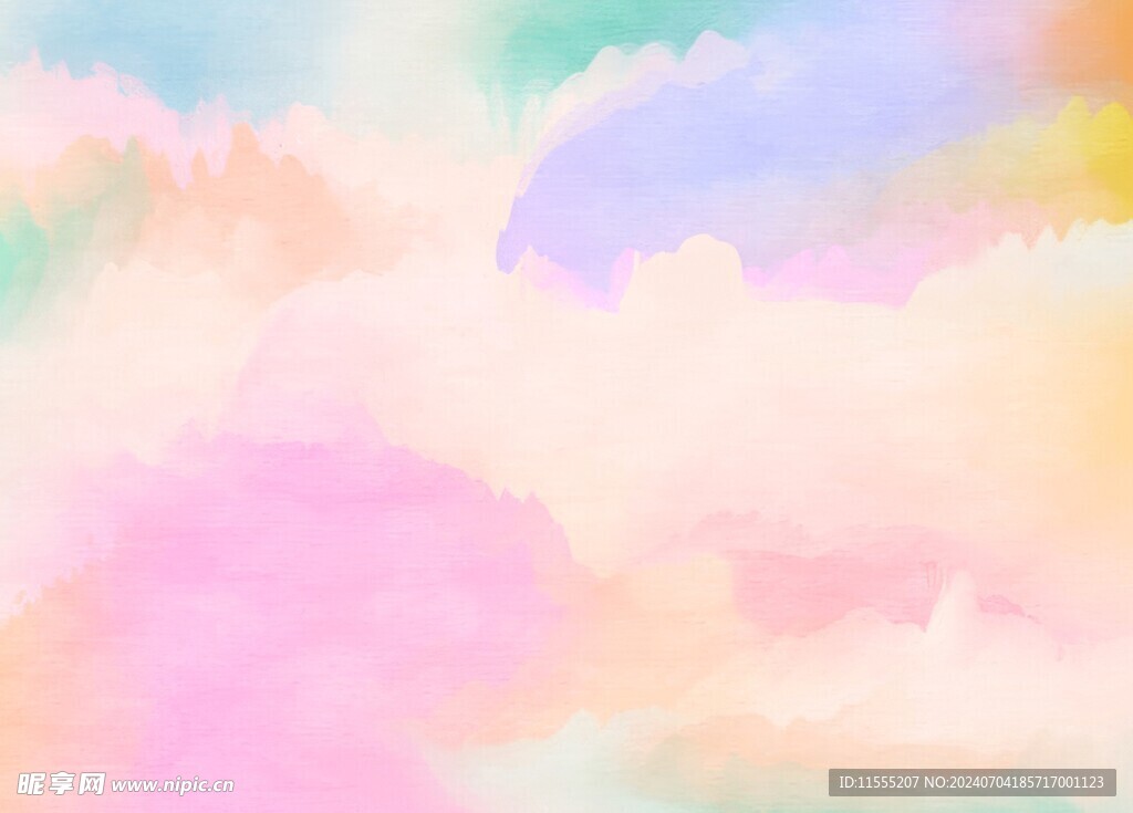 创意水彩抽象艺术画水彩晕染