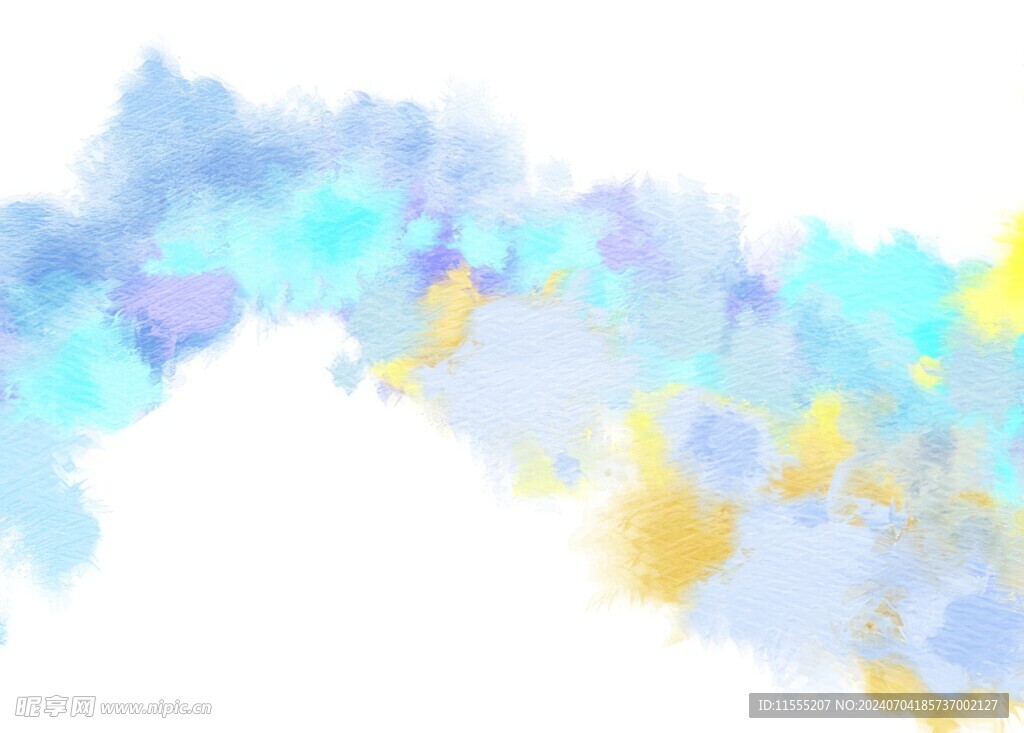 创意水彩抽象艺术画水彩晕染