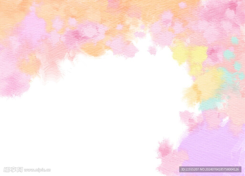 创意水彩抽象艺术画水彩晕染