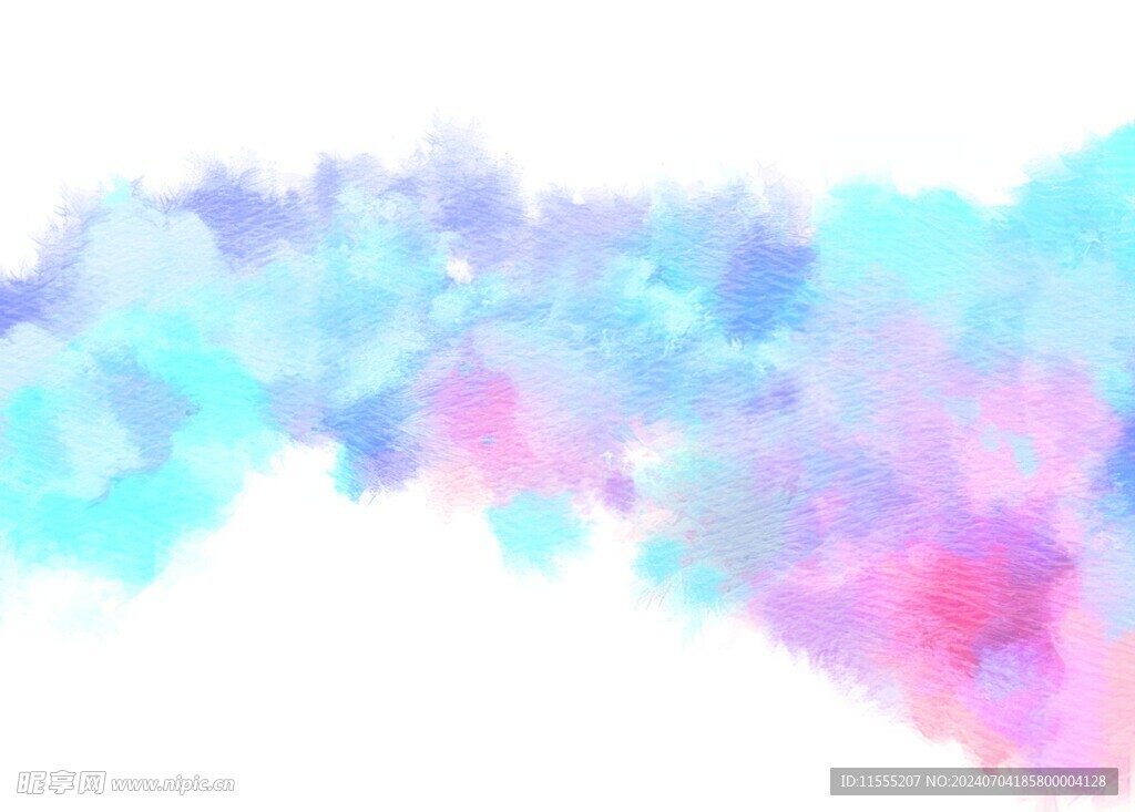 创意水彩抽象艺术画水彩晕染