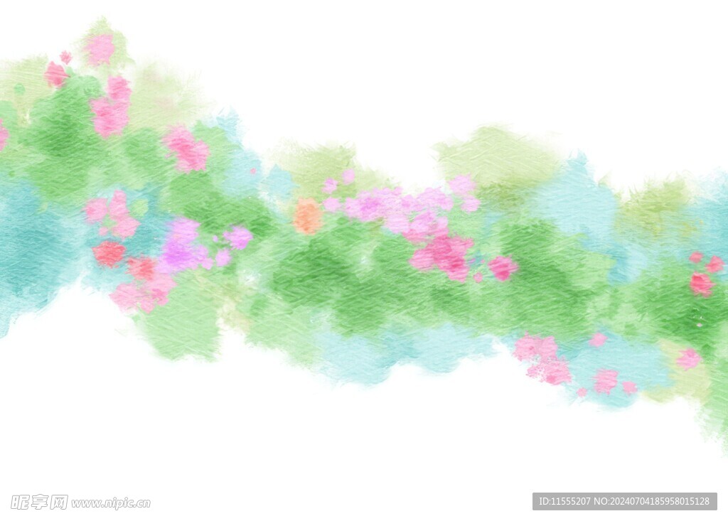 创意水彩抽象艺术画水彩晕染