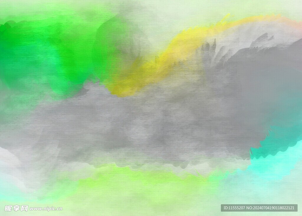 创意水彩抽象艺术画水彩晕染