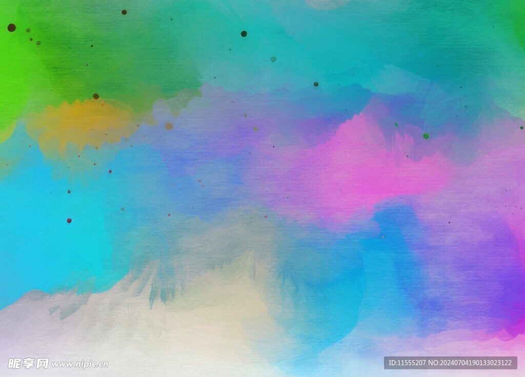创意水彩抽象艺术画水彩晕染