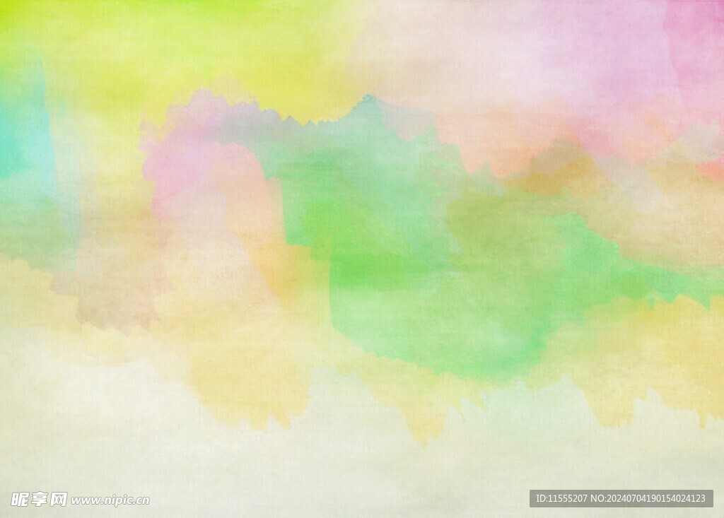 创意水彩抽象艺术画水彩晕染