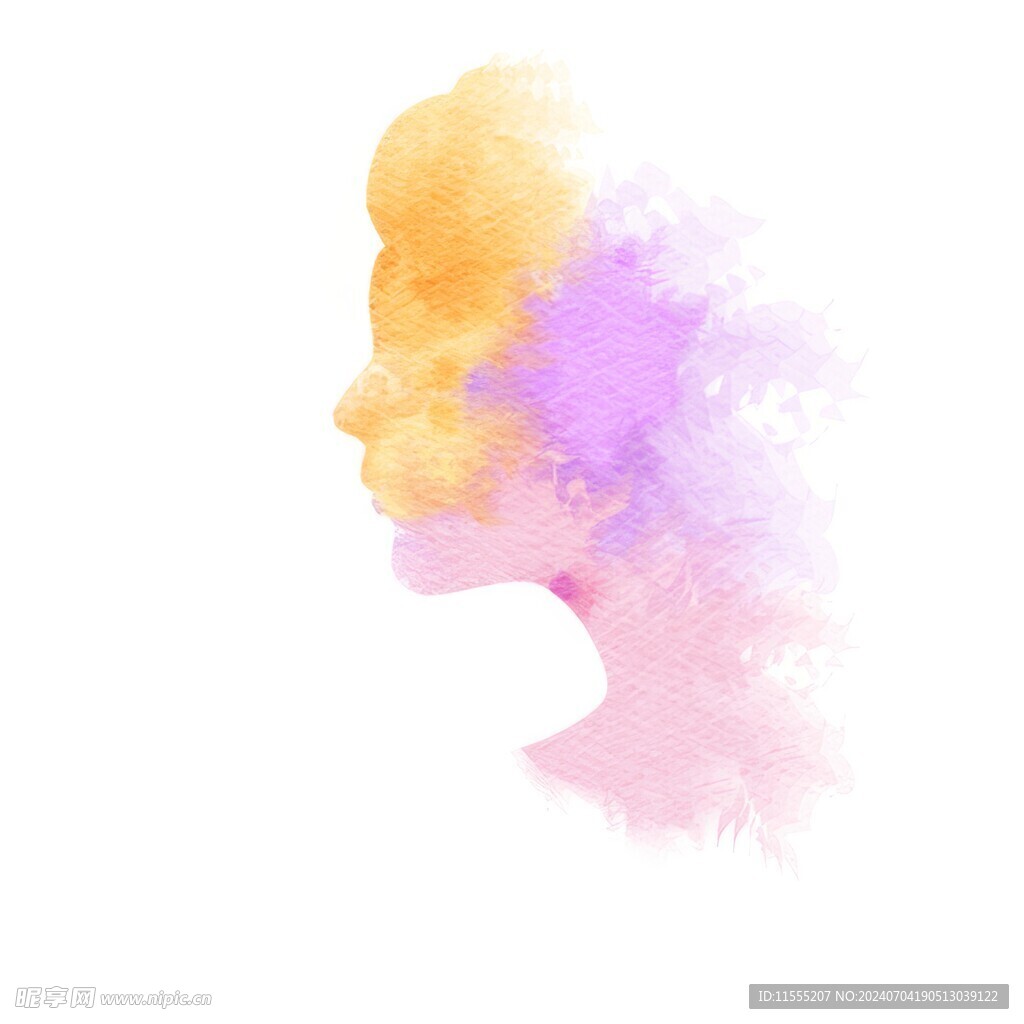 创意水彩抽象艺术画水彩晕染