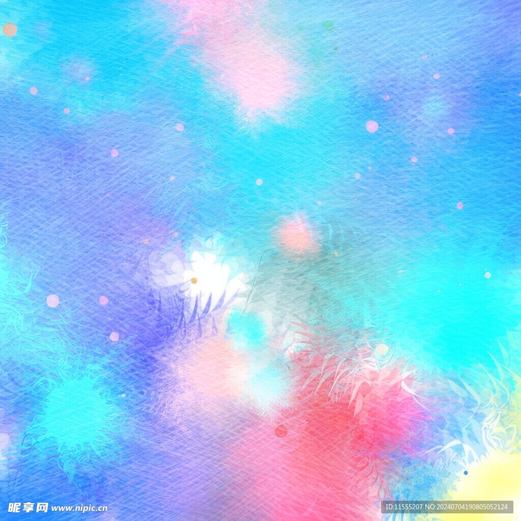 创意水彩抽象艺术画水彩晕染