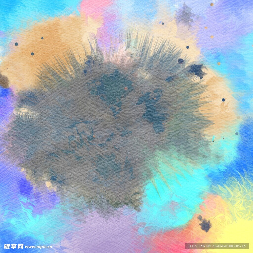 创意水彩抽象艺术画水彩晕染
