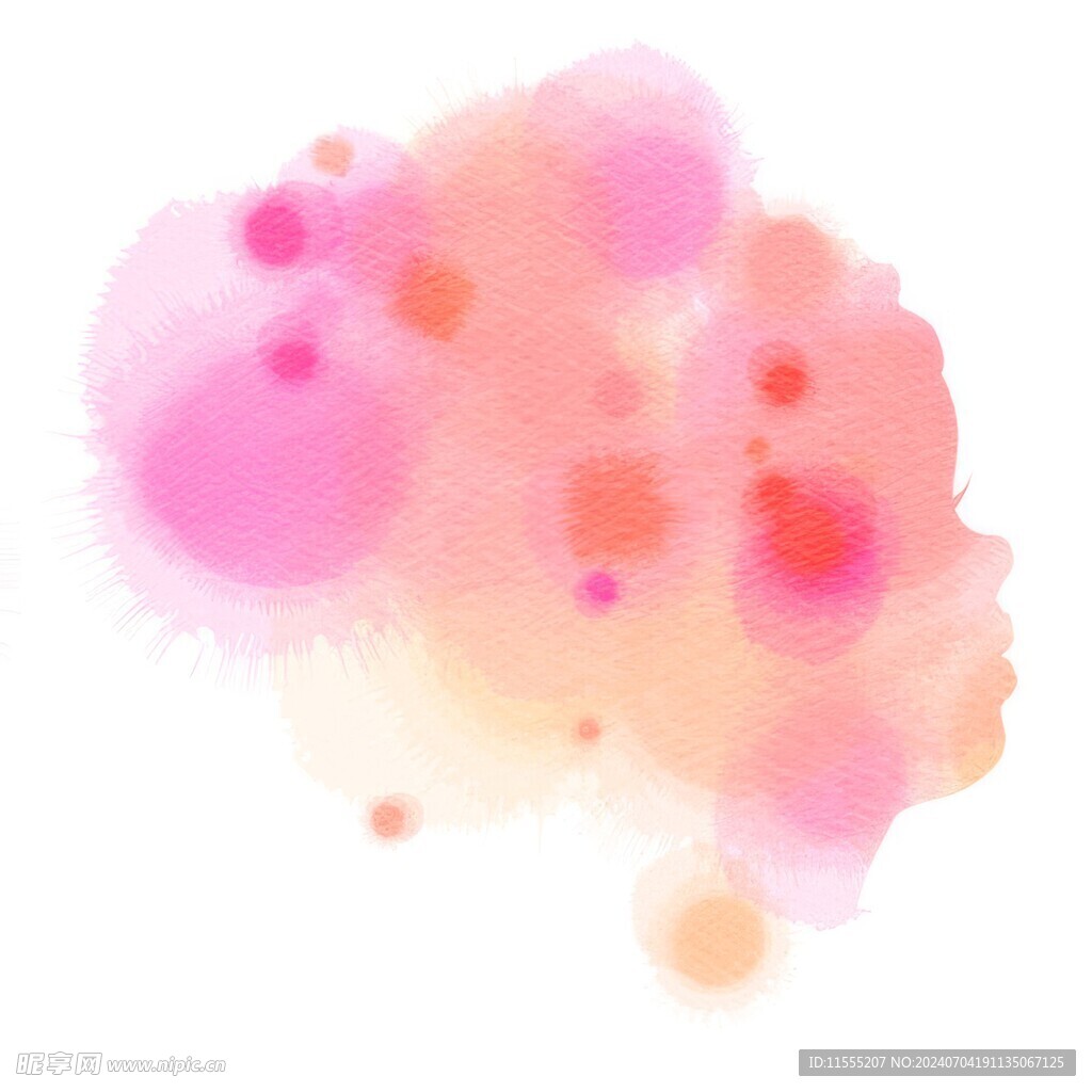 创意水彩抽象艺术画水彩晕染