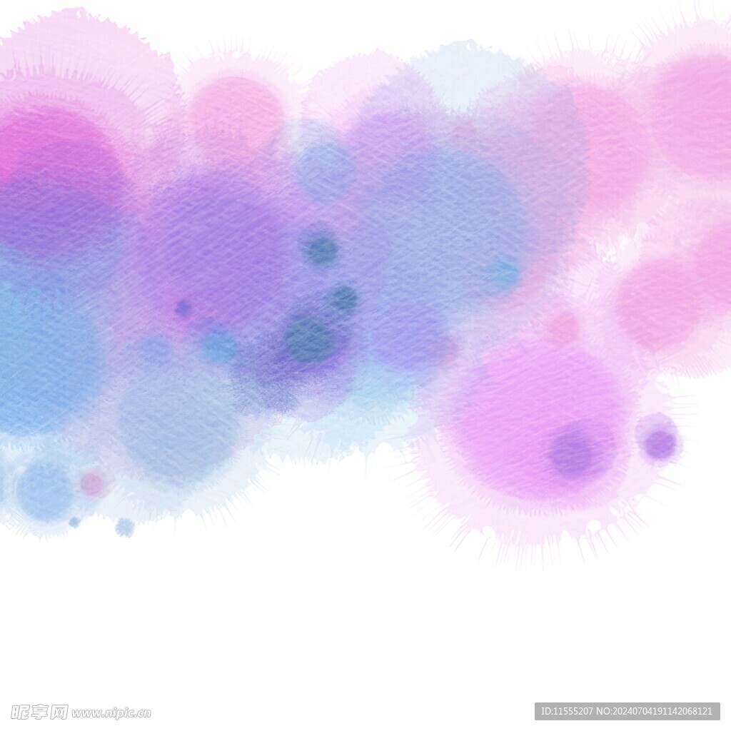创意水彩抽象艺术画水彩晕染