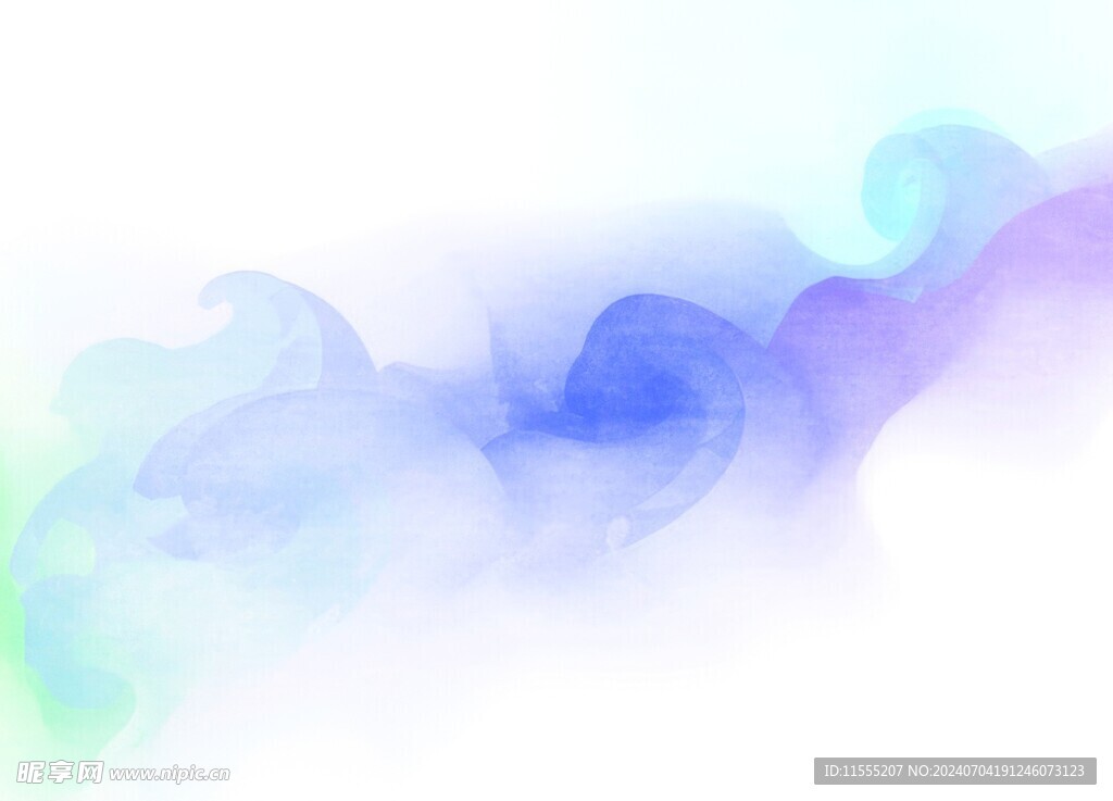 创意水彩抽象艺术画水彩晕染