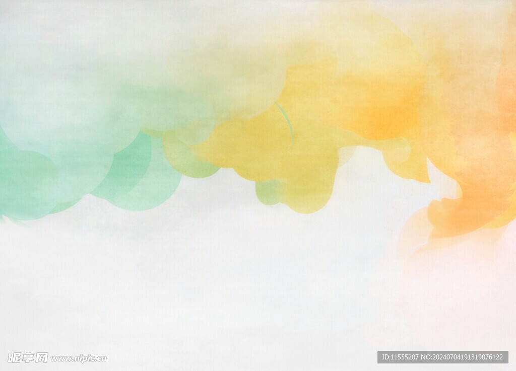 创意水彩抽象艺术画水彩晕染