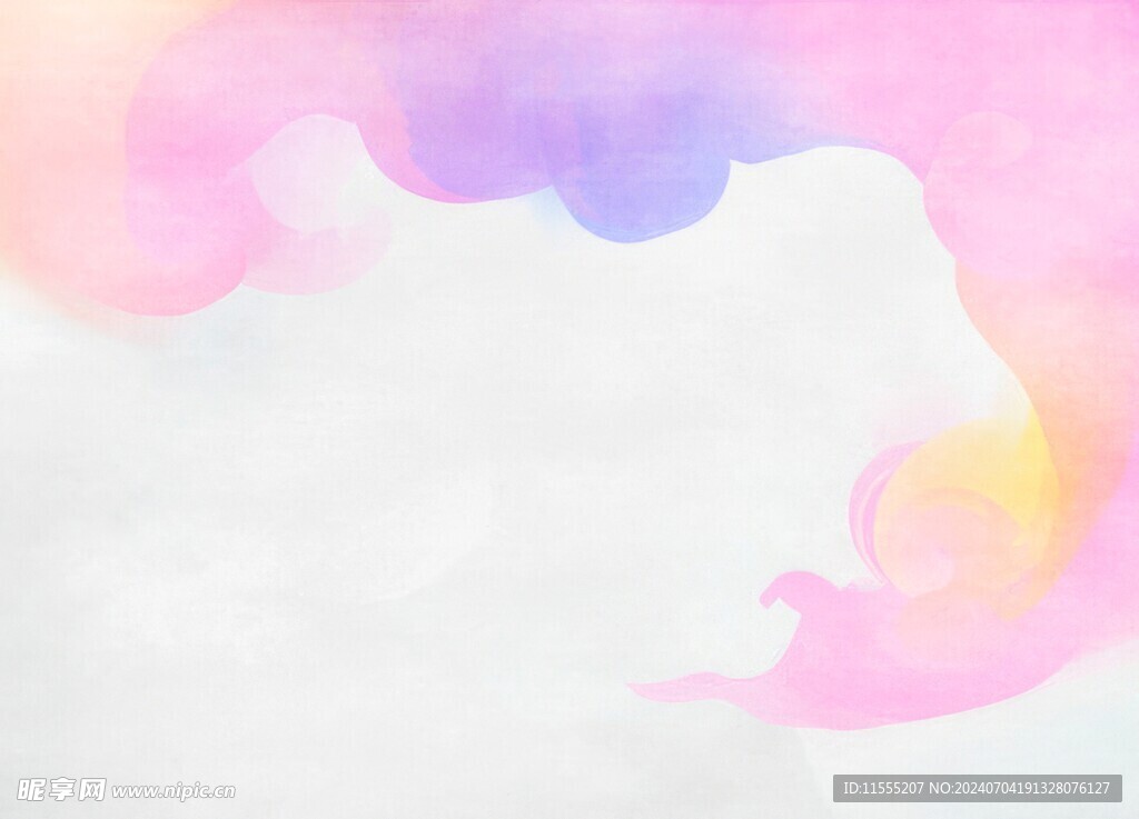 创意水彩抽象艺术画水彩晕染