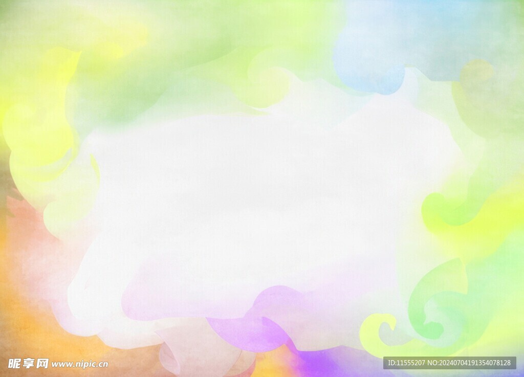 创意水彩抽象艺术画水彩晕染