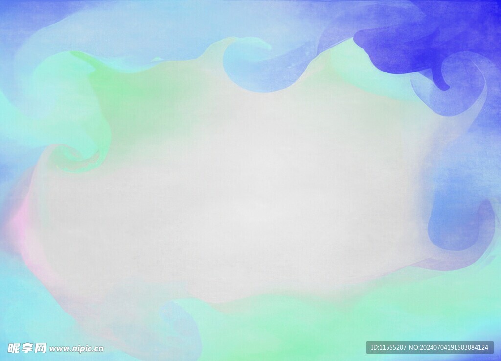 创意水彩抽象艺术画水彩晕染