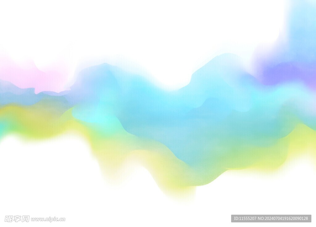 创意水彩抽象艺术画水彩晕染