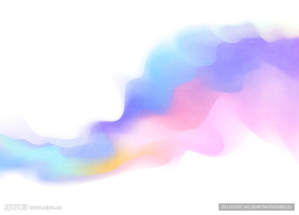 创意水彩抽象艺术画水彩晕染