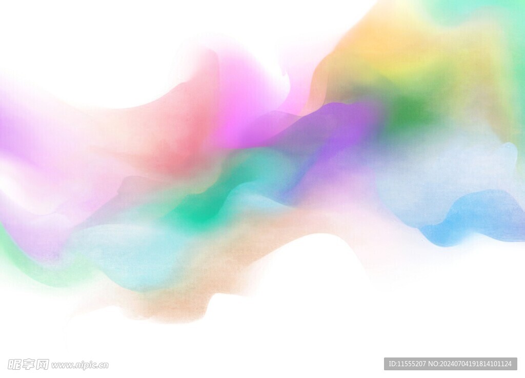 创意水彩抽象艺术画水彩晕染