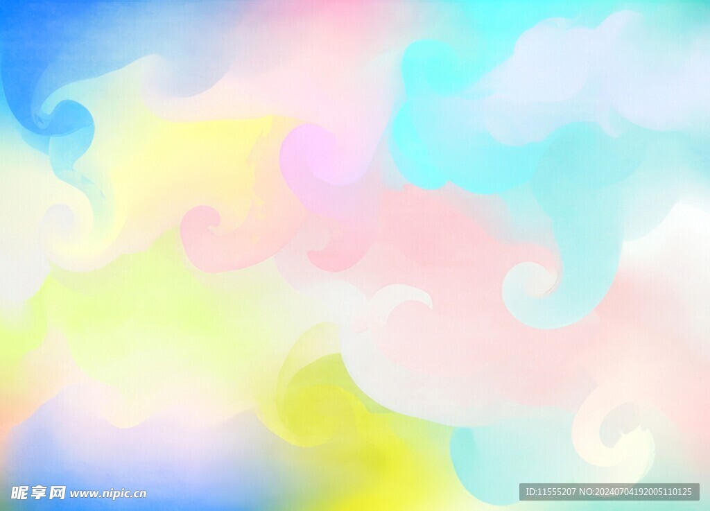 创意水彩抽象艺术画水彩晕染