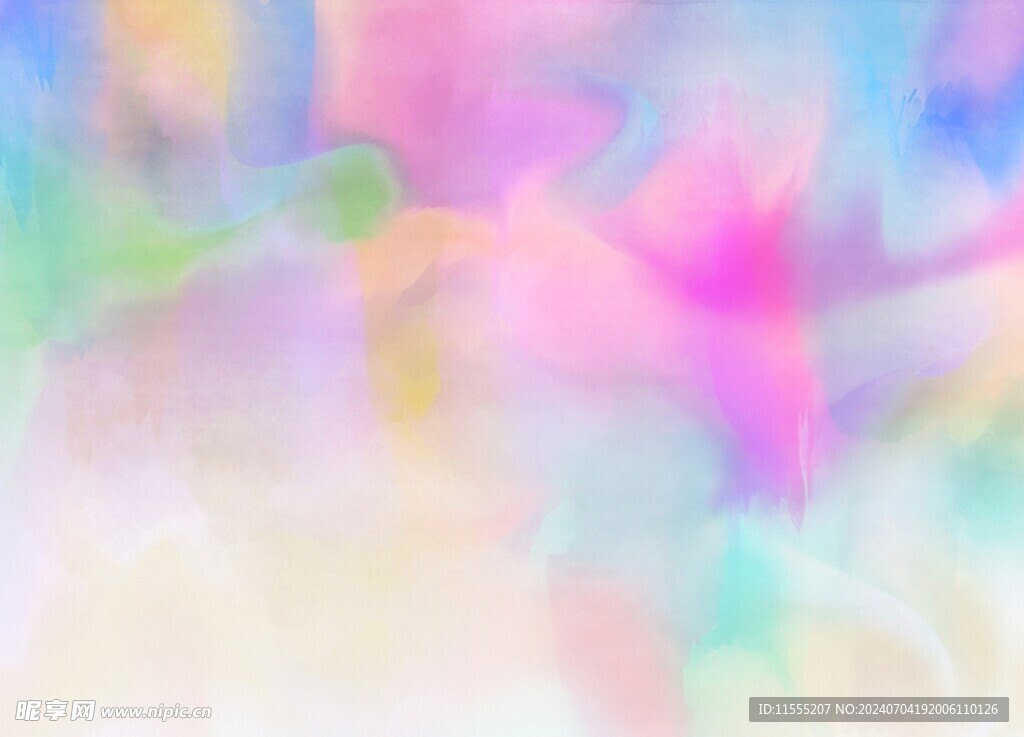 创意水彩抽象艺术画水彩晕染
