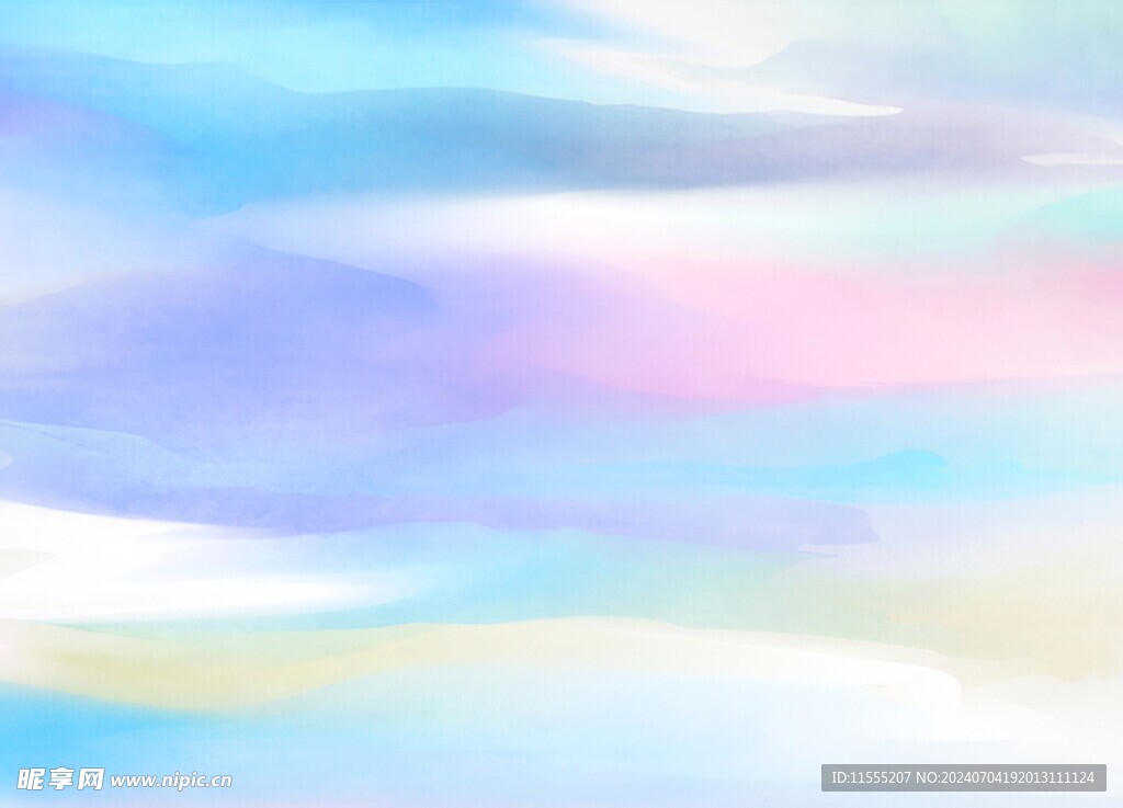 创意水彩抽象艺术画水彩晕染