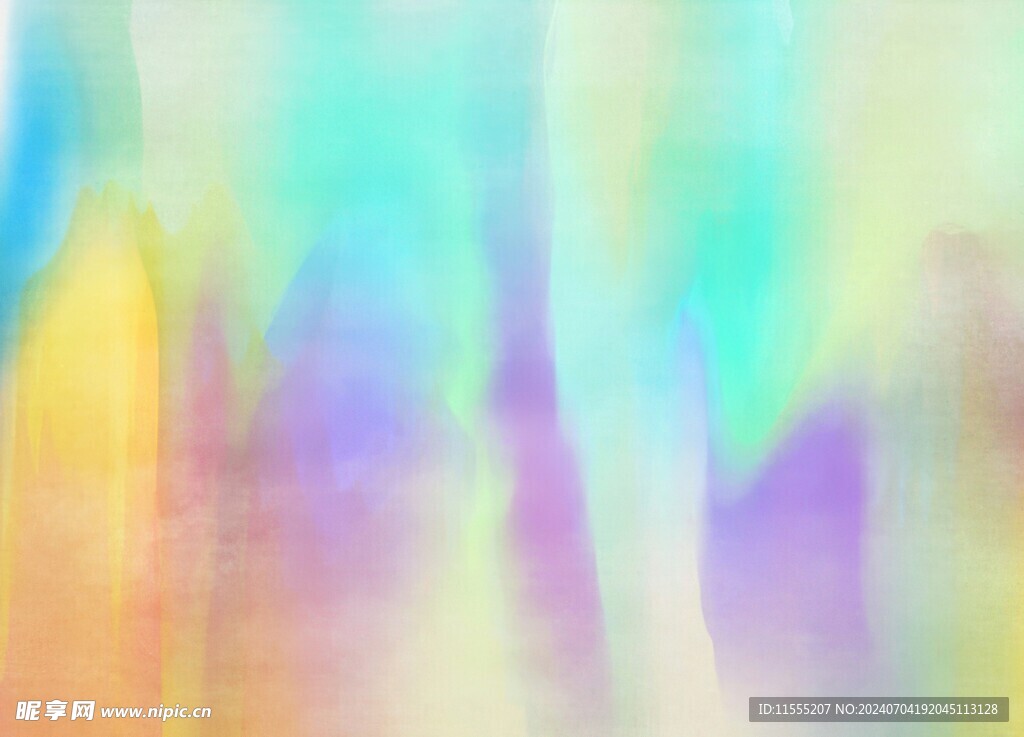创意水彩抽象艺术画水彩晕染
