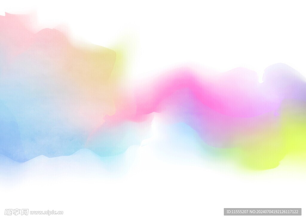 创意水彩抽象艺术画水彩晕染