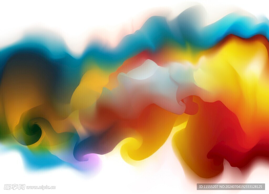 创意水彩抽象艺术画水彩晕染