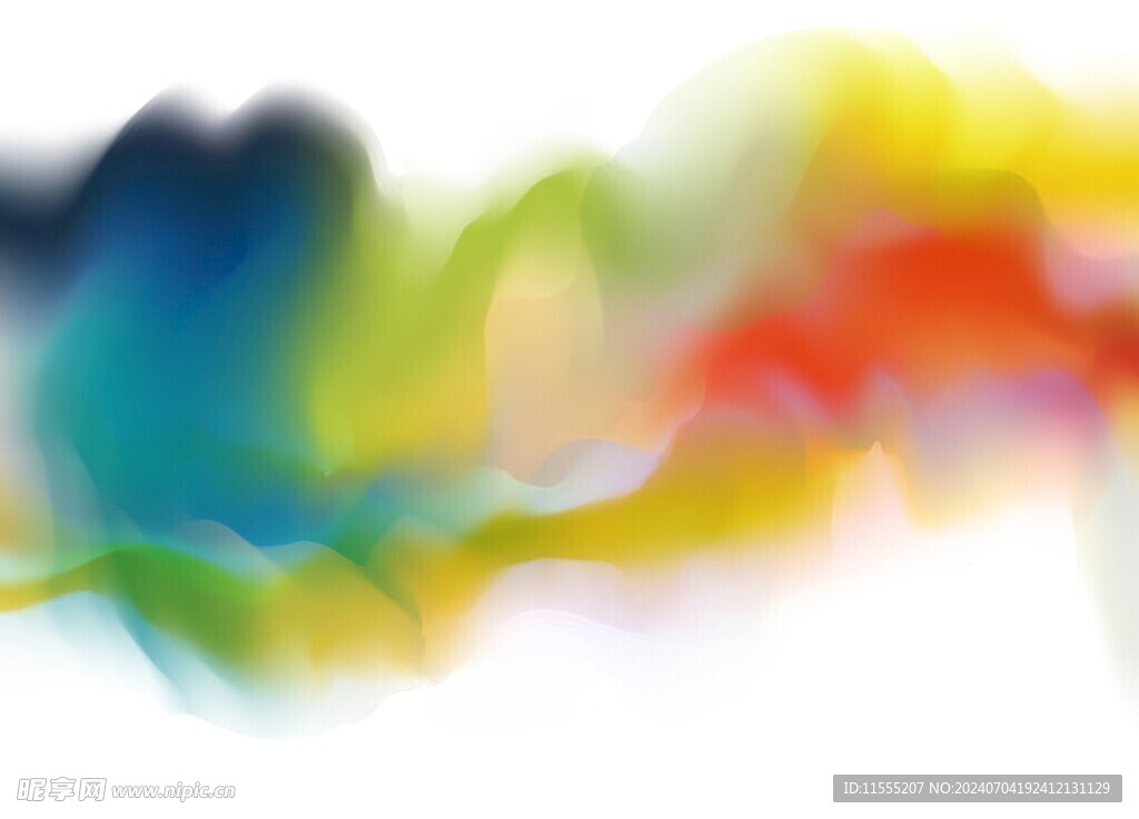 创意水彩抽象艺术画水彩晕染