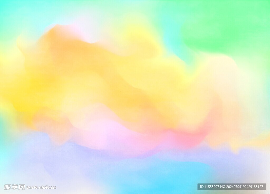 创意水彩抽象艺术画水彩晕染
