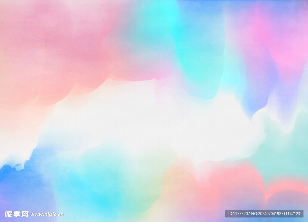 创意水彩抽象艺术画水彩晕染
