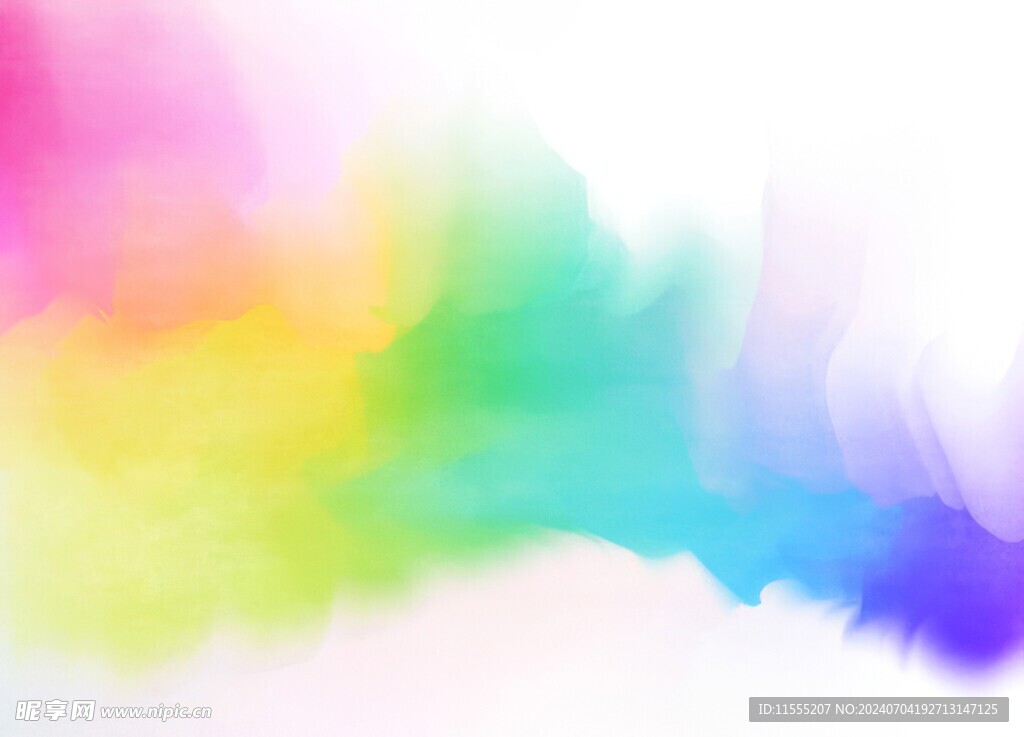 创意水彩抽象艺术画水彩晕染