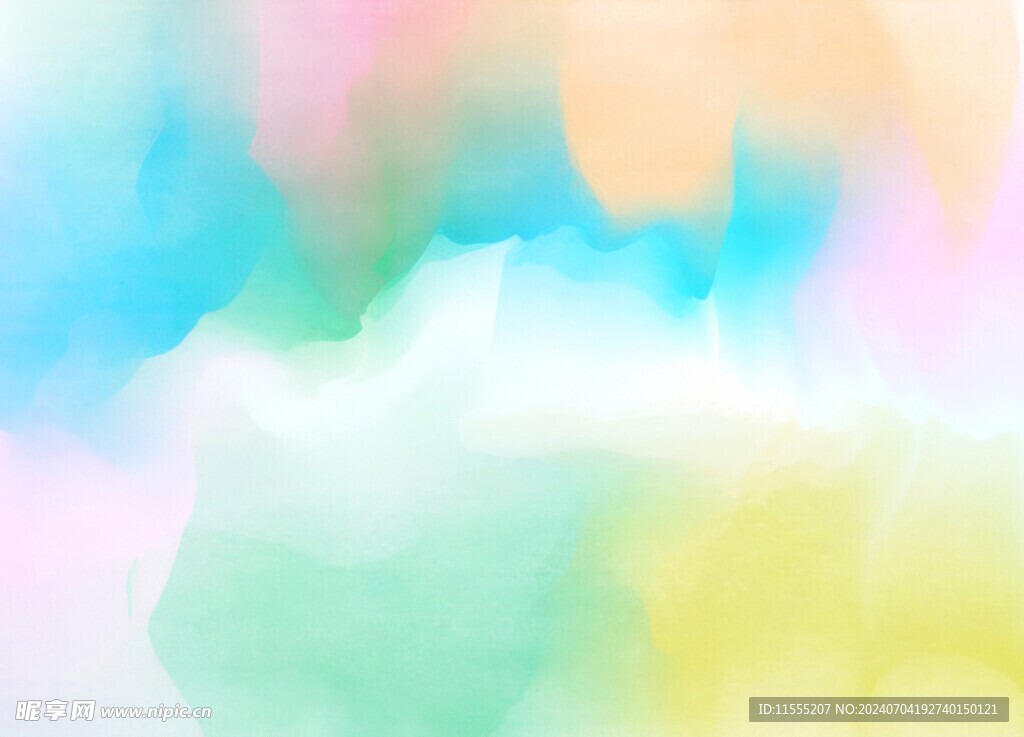 创意水彩抽象艺术画水彩晕染