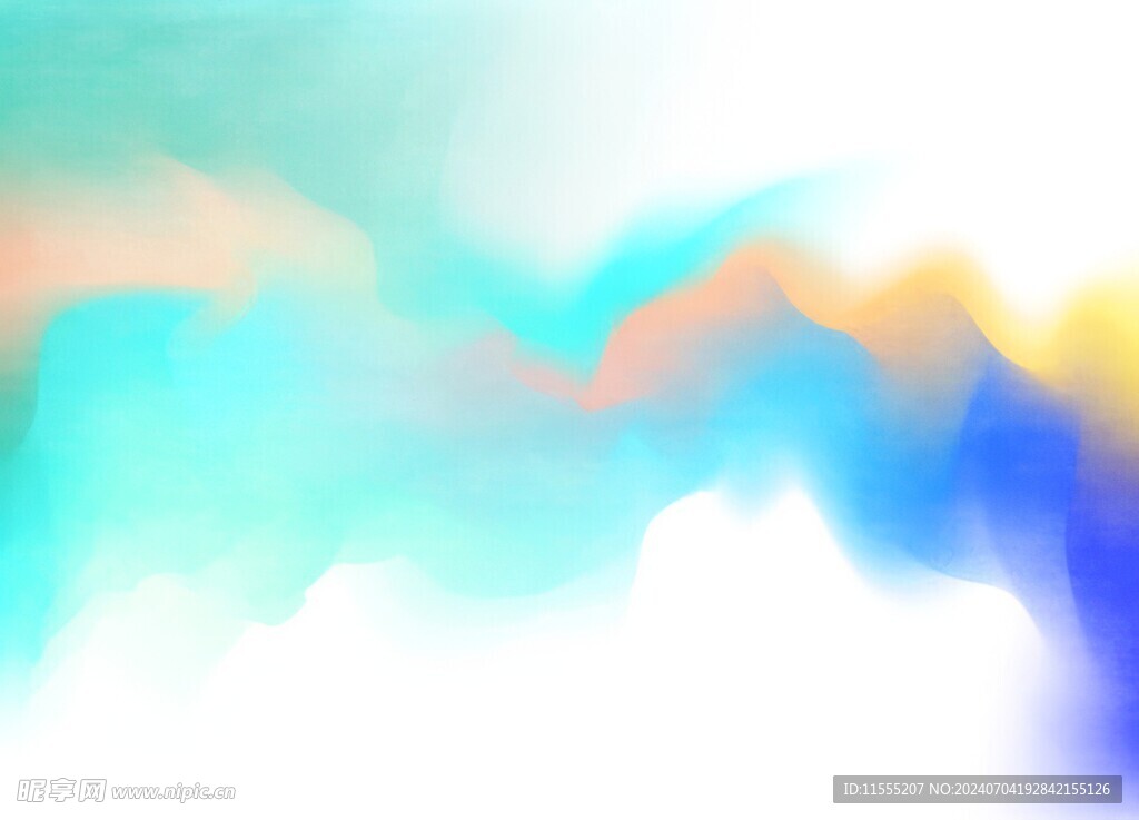 创意水彩抽象艺术画水彩晕染