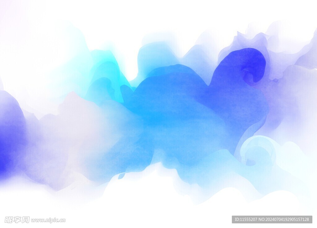 创意水彩抽象艺术画水彩晕染