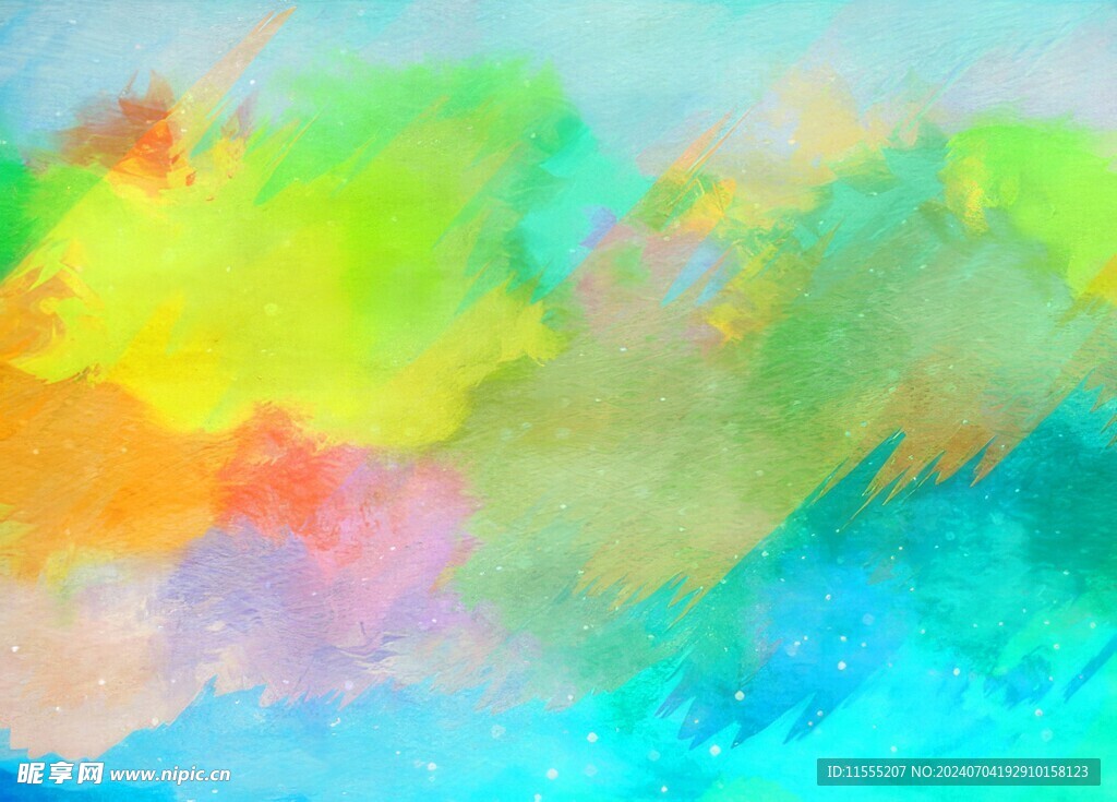 创意水彩抽象艺术画水彩晕染