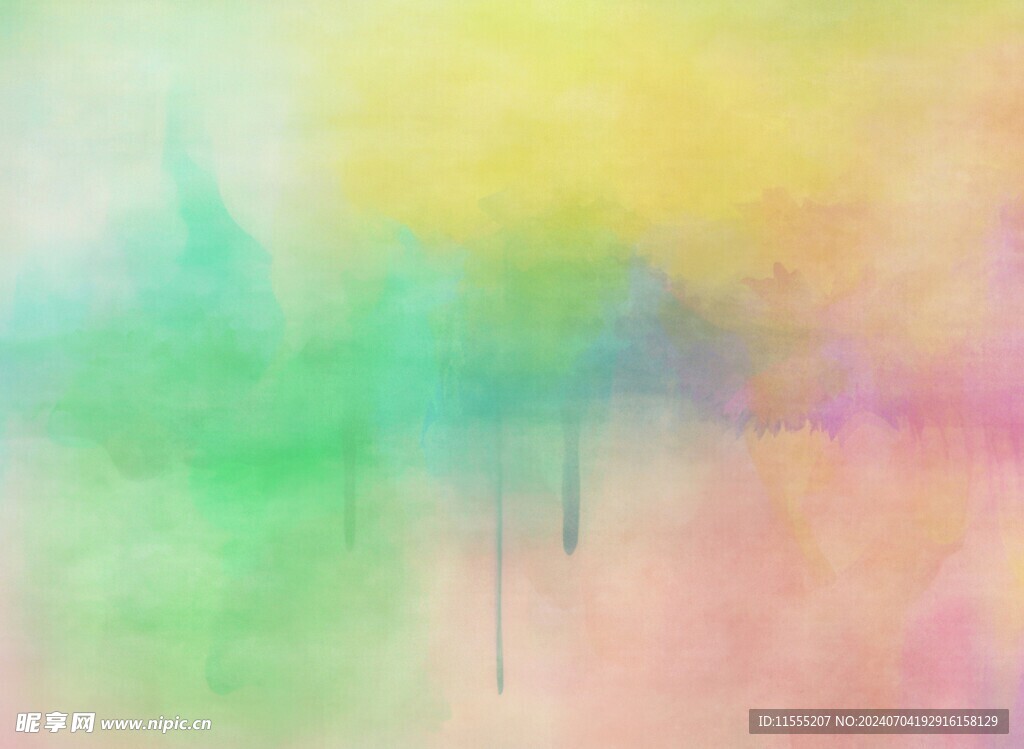 创意水彩抽象艺术画水彩晕染