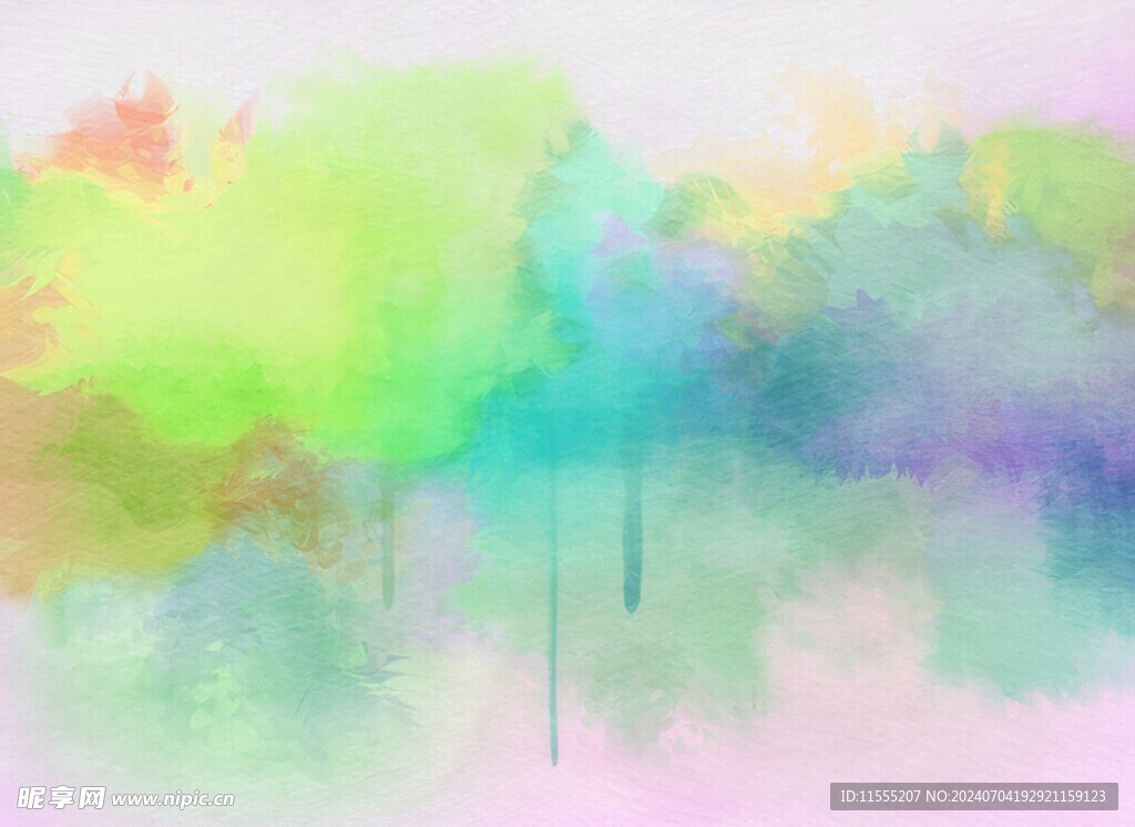 创意水彩抽象艺术画水彩晕染