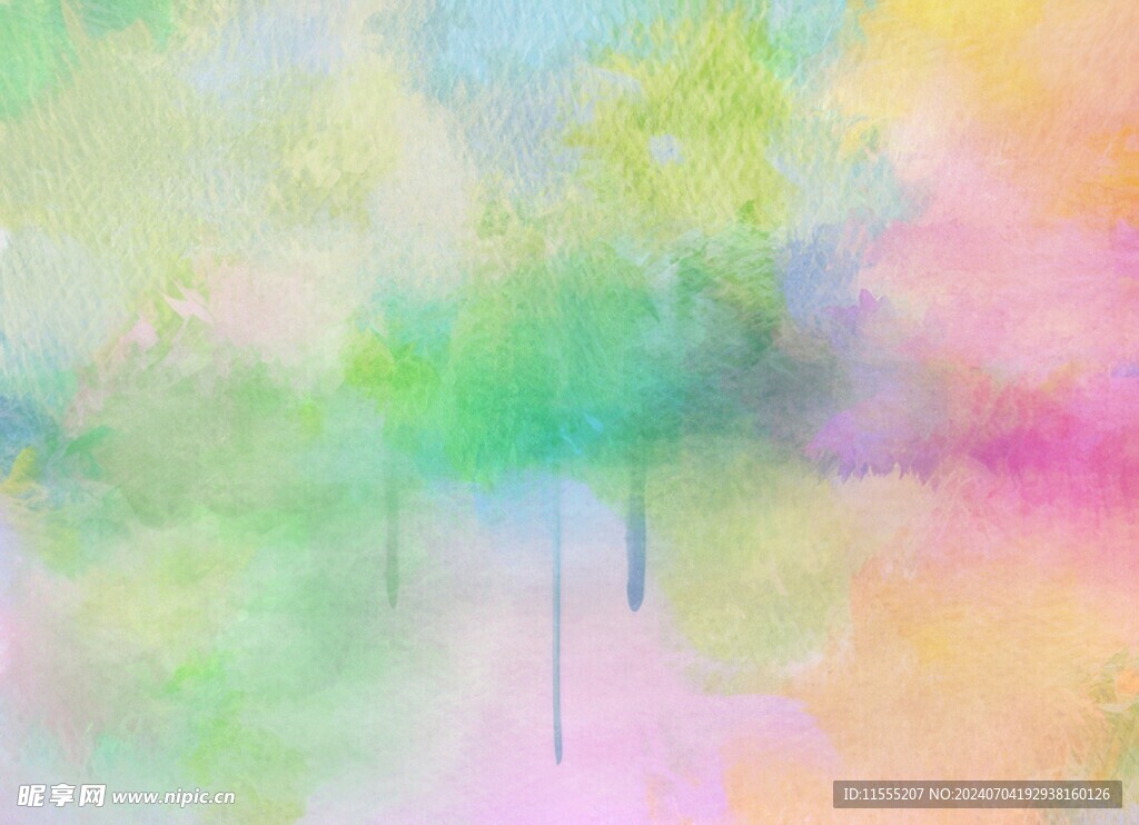 创意水彩抽象艺术画水彩晕染