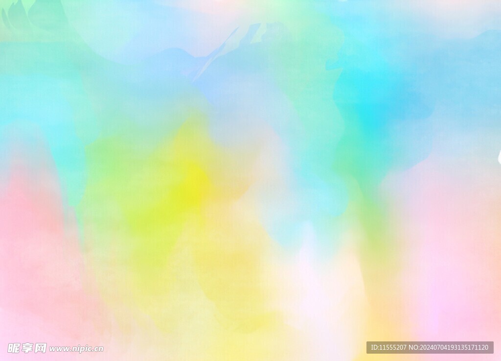 创意水彩抽象艺术画水彩晕染