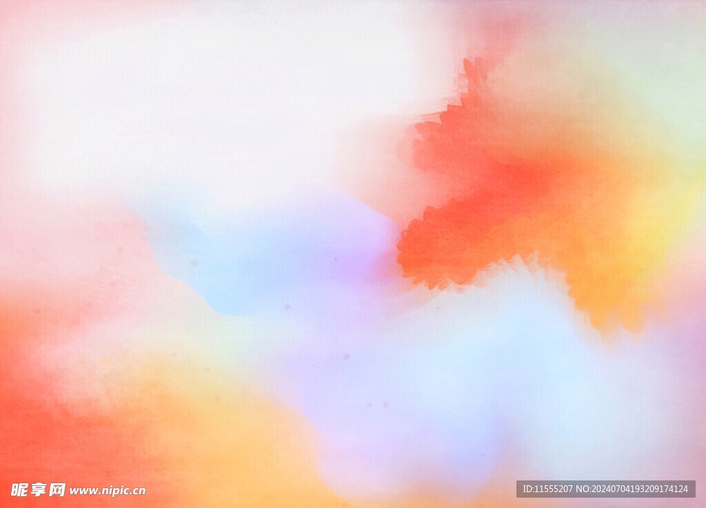 创意水彩抽象艺术画水彩晕染