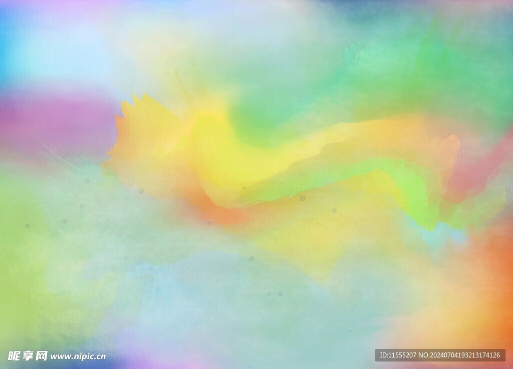 创意水彩抽象艺术画水彩晕染