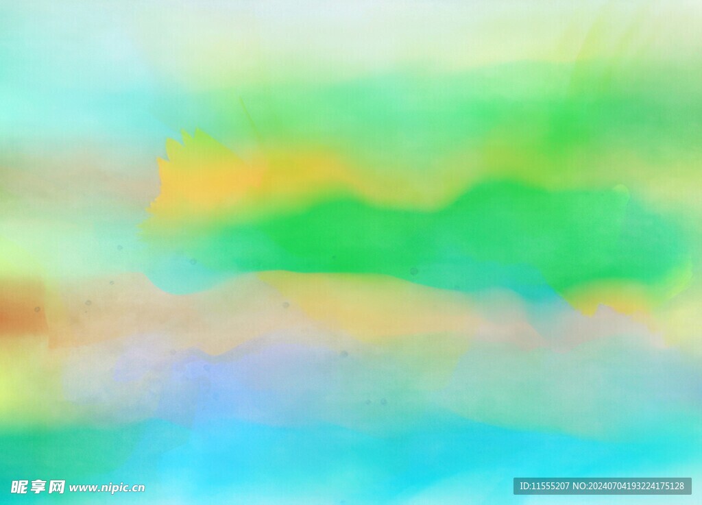 创意水彩抽象艺术画水彩晕染