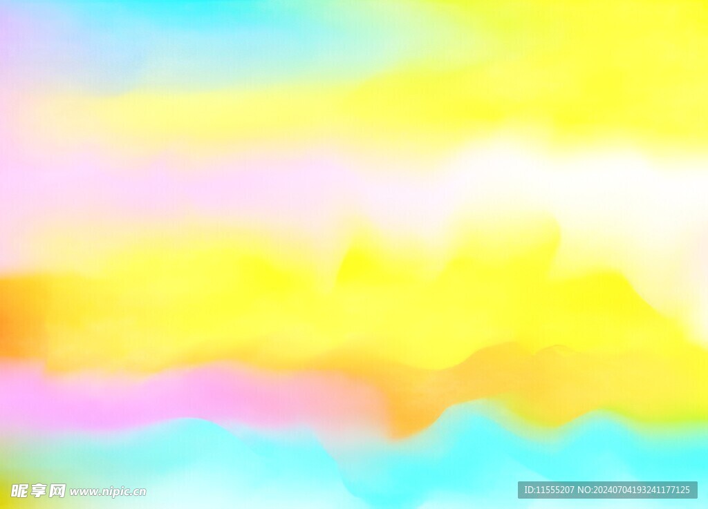 创意水彩抽象艺术画水彩晕染