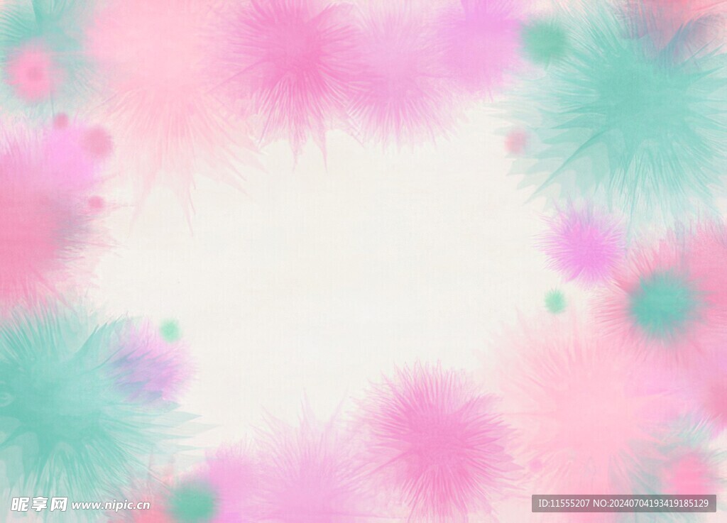 创意水彩抽象艺术画水彩晕染